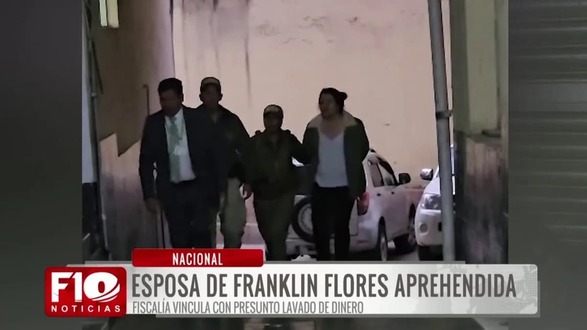 Esposa de Franklin Flores fue aprehendida por el caso EMAPA